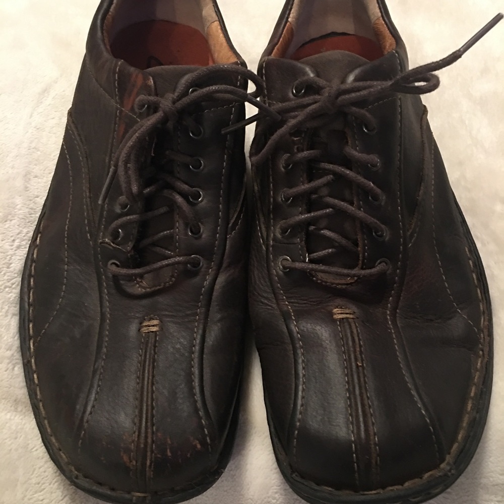 Men’s Brown Leather Clarks Size 10.5 Style 75051